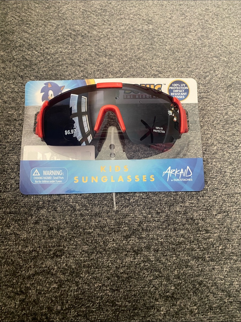 ArkAid Kids Sport Sunglasses in Red and Black